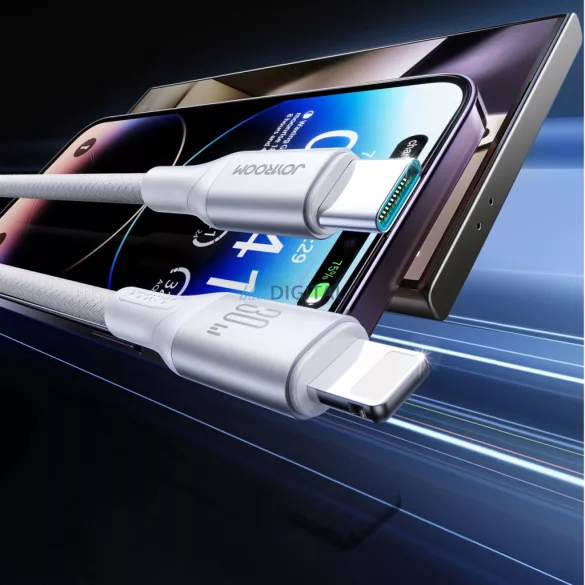 Joyroom S-A28 Flash sorozat 30W USB-C - Lightning kábel 2m - fehér