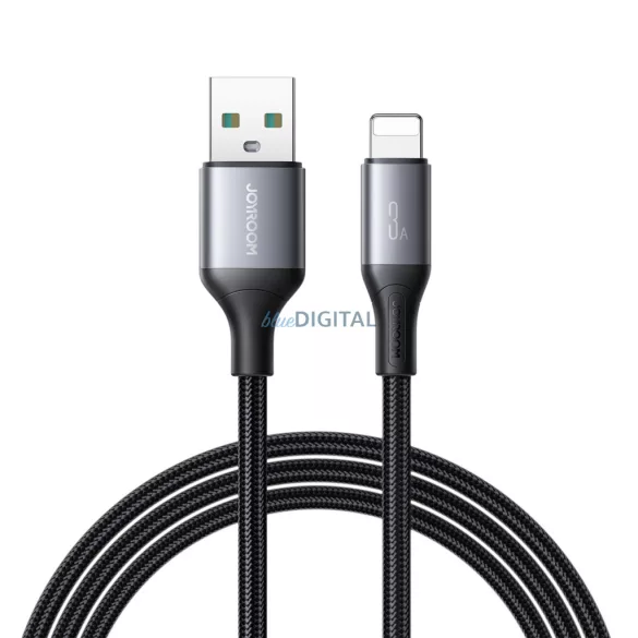 Joyroom S-A28 Flash Series 3A USB-A - Lightning kábel 1m - fekete