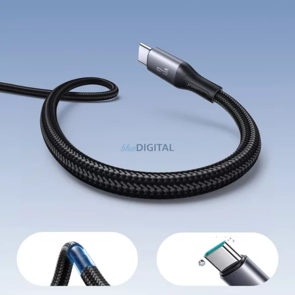 Joyroom S-A28 Flash sorozat 3A USB-A - USB-C kábel 1m - fekete