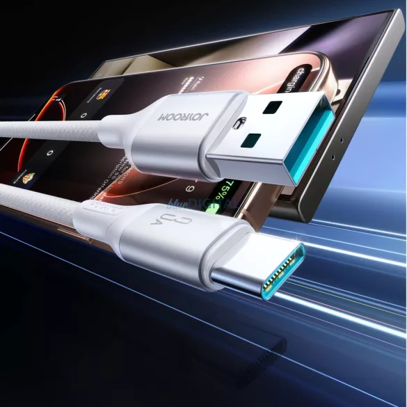 Joyroom S-A28 Flash Series 3A USB-A - USB-C kábel 1m - Fehér