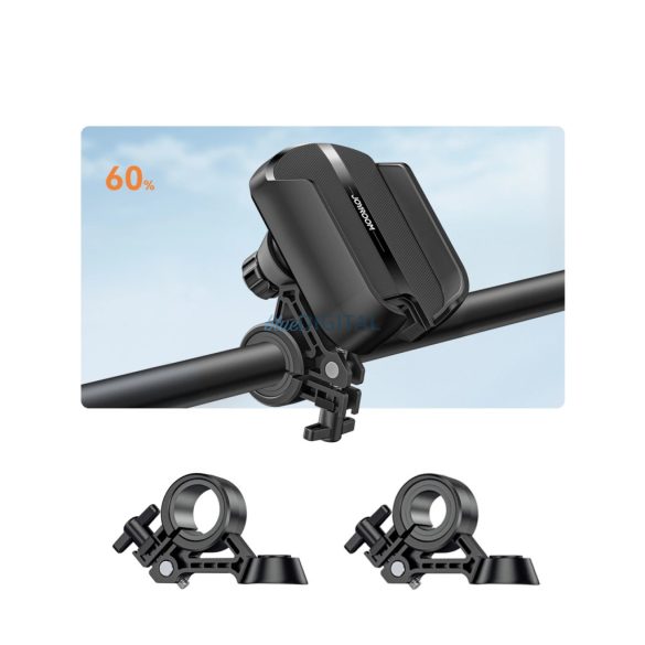 Joyroom JR-ZS431 telefontartó kerékpárhoz, motorkerékpárhoz, robogóhoz - fekete színű