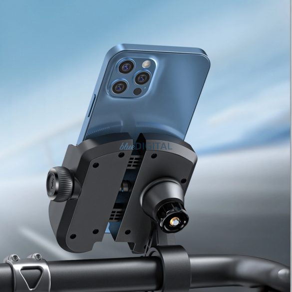 Joyroom JR-ZS431 telefontartó kerékpárhoz, motorkerékpárhoz, robogóhoz - fekete színű