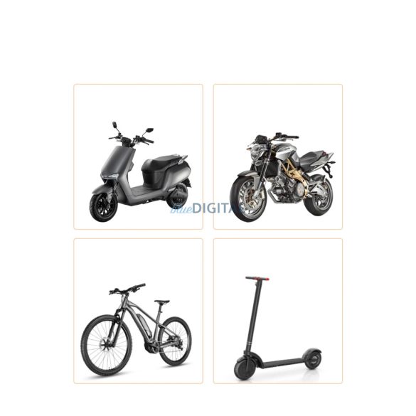 Joyroom JR-ZS431 telefontartó kerékpárhoz, motorkerékpárhoz, robogóhoz - fekete színű