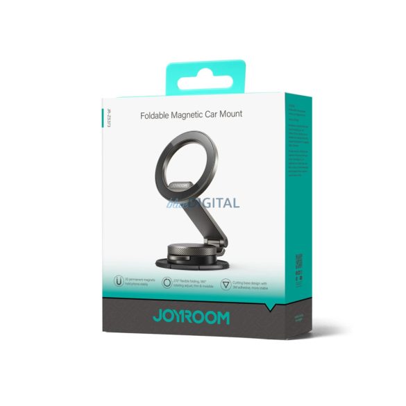 Joyroom mágneses autós telefontartó műszerfalra fekete (JR-ZS373)