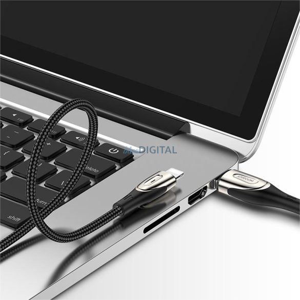 Joyroom Sharp Series kábel gyors töltéssel USB-A - Lightning 3A 3m fekete (S-M411)