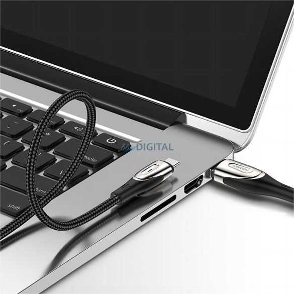 Joyroom Sharp Series kábel gyors töltéssel USB-A - USB-C 3A 3m fekete (S-M411)