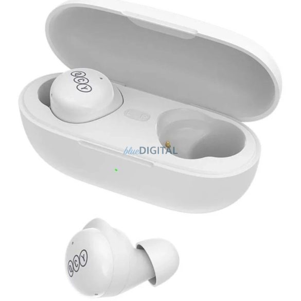 QCY T17 TWS fülhallgató Bluetooth 5.1 vezeték nélküli fejhallgató - fehér színben