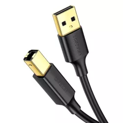   Ugreen USB B típusú nyomtatókábel (male) - USB 2.0 (male) 480 Mbps 1,5 m fekete (US135 10350)