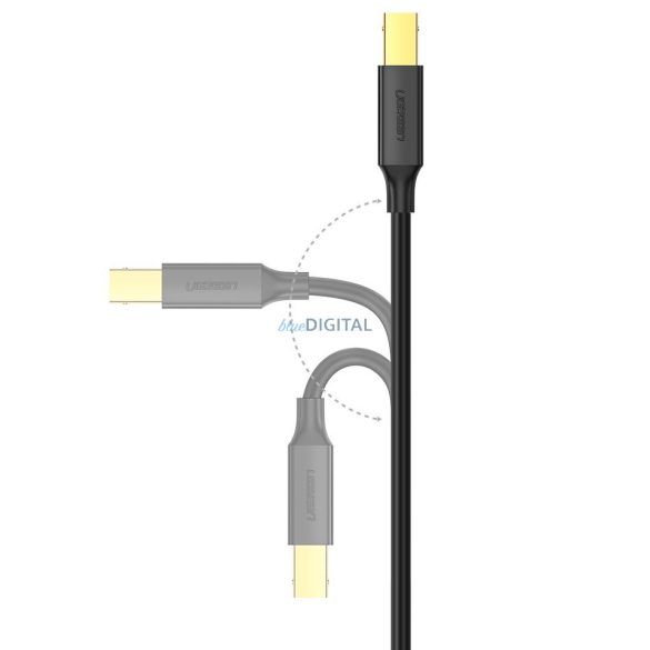 Ugreen USB B típusú nyomtatókábel (male) - USB 2.0 (male) 480 Mbps 1,5 m fekete (US135 10350)