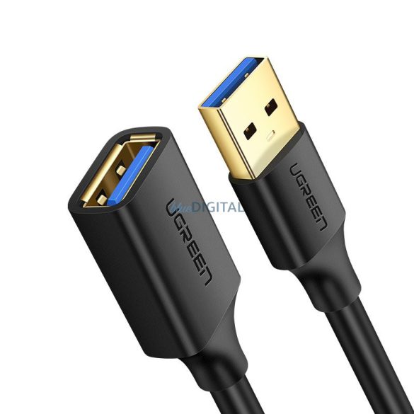 Ugreen kábel hosszabbító adapter USB 3.0 (female) - USB 3.0 (male) 1m fekete (10368)