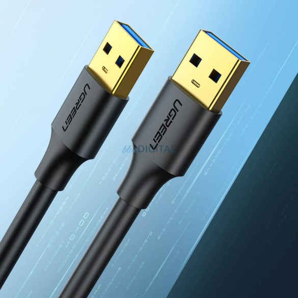 Ugreen kábel USB-A - USB-A USB3.0 5Gb/s 0.5m fekete (US128)