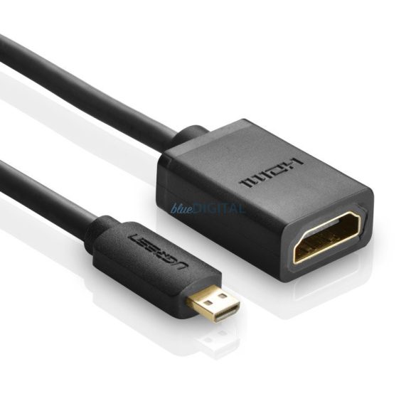 Ugreen kábel adapter kábel HDMI adapter - micro HDMI 19 tűs 20cm fekete (20134)