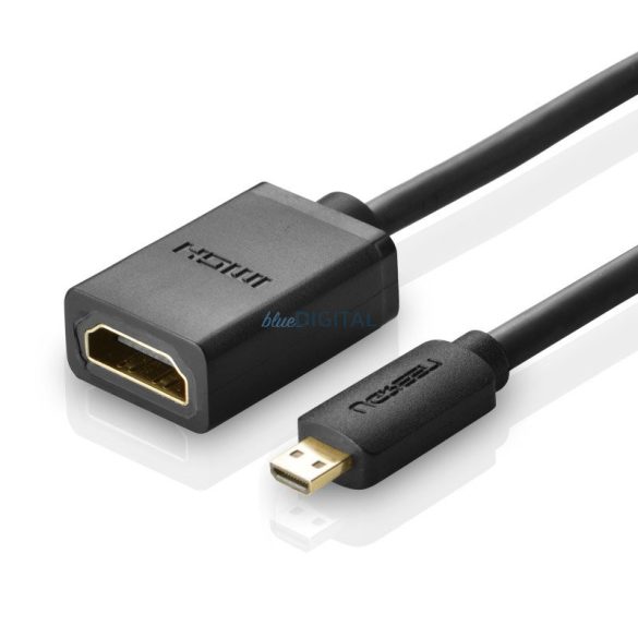 Ugreen kábel adapter kábel HDMI adapter - micro HDMI 19 tűs 20cm fekete (20134)