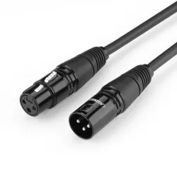  Ugreen hosszabbító audio kábel mikrofon kábel mikrofon XLR (női) - XLR (férfi) 2m (AV130)