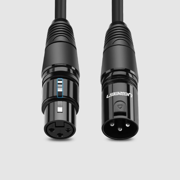 Ugreen hosszabbító audio kábel mikrofon kábel mikrofon XLR (női) - XLR (férfi) 2m (AV130)