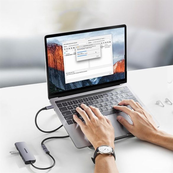 Ugreen hosszabbító kábel USB C 3.1 male/female 10Gb/s 1m szürke (US372)