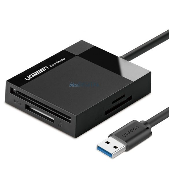 Ugreen USB 3.0 SD / micro SD / CF / MS memóriakártya-olvasó fekete (CR125 30333)