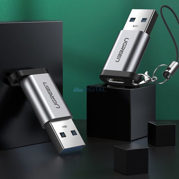 USB C (női) - USB (férfi) adapter Ugreen US276 USB 5Gb/s - szürke