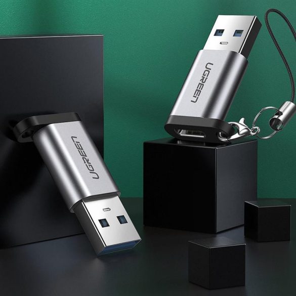 USB C (női) - USB (férfi) adapter Ugreen US276 USB 5Gb/s - szürke