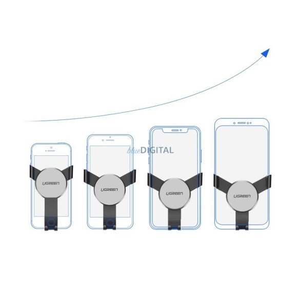 Ugreen autós gravitációs tartó szellőzőrácsra szürke (50564)