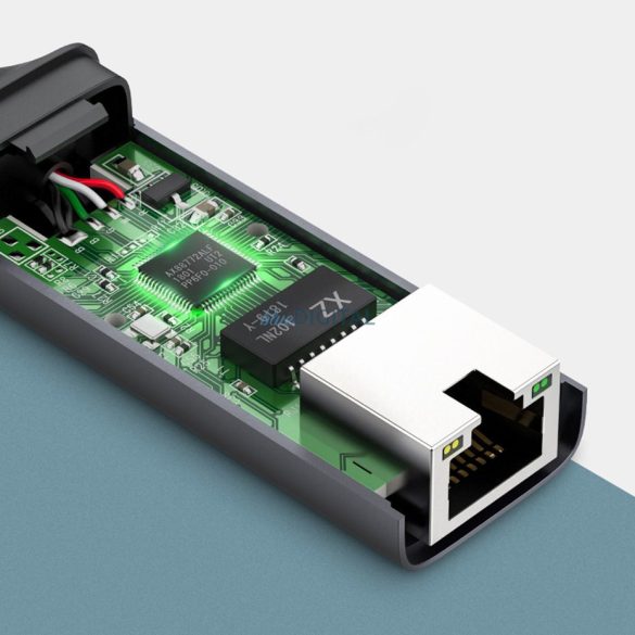 Ugreen külső hálózati adapter RJ45 - USB Type C (1000 Mbps / 1 Gbps) Gigabit Ethernet szürke (CM199)