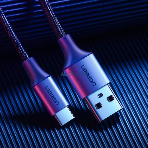 Ugreen kábel USB kábel - USB Type C gyorstöltő 3.0 3A 0.5m szürke (60125)