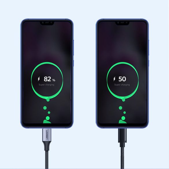 Ugreen kábel USB kábel - USB Type C Quick Charge 3.0 3A 2m szürke (60128)