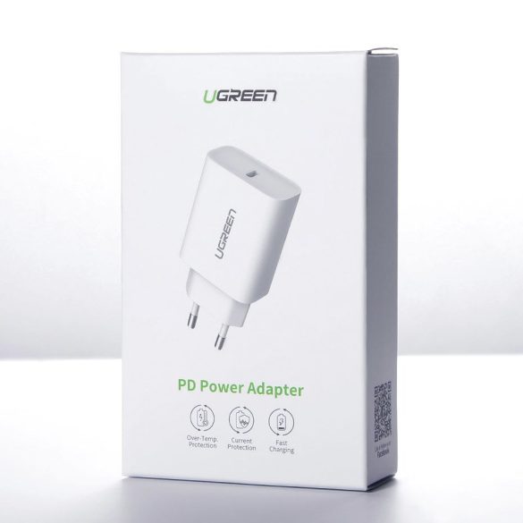 Ugreen USB töltő Power Delivery 3.0 Quick Charge 4.0+ 20W 3A fehér (60450)