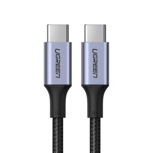 Ugreen kábel USB Type C - USB Type C 5 A 100 W Power Delivery Quick Charge 3.0 FCP 480 Mbps kábel 2 m szürke (70429 US316)