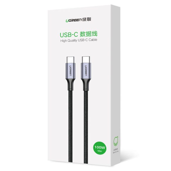 Ugreen kábel USB Type C - USB Type C Power Delivery 100W Quick Charge FCP 5A 3m szürke kábel (90120 US316)