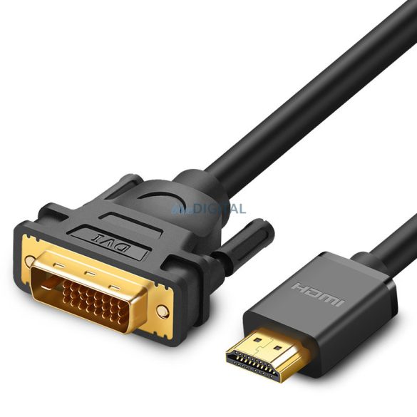 Ugreen kábel HDMI - DVI kábel 2m fekete (HD106)