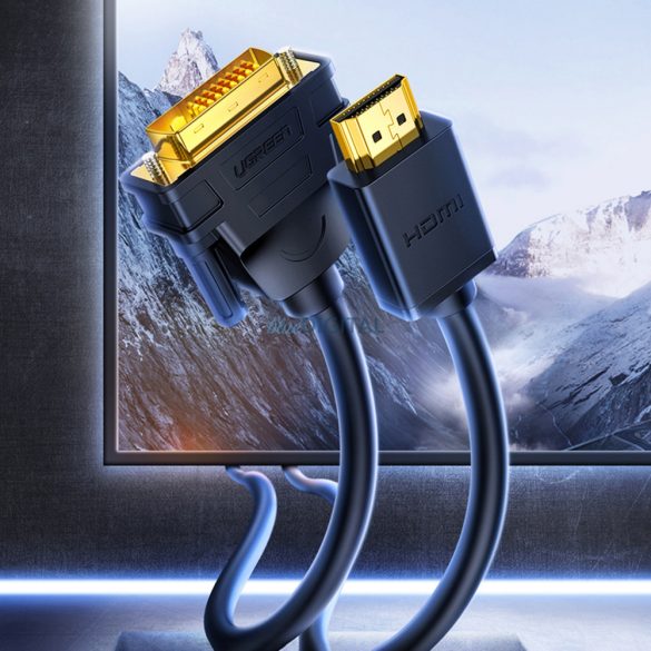 Ugreen kábel HDMI - DVI kábel 2m fekete (HD106)