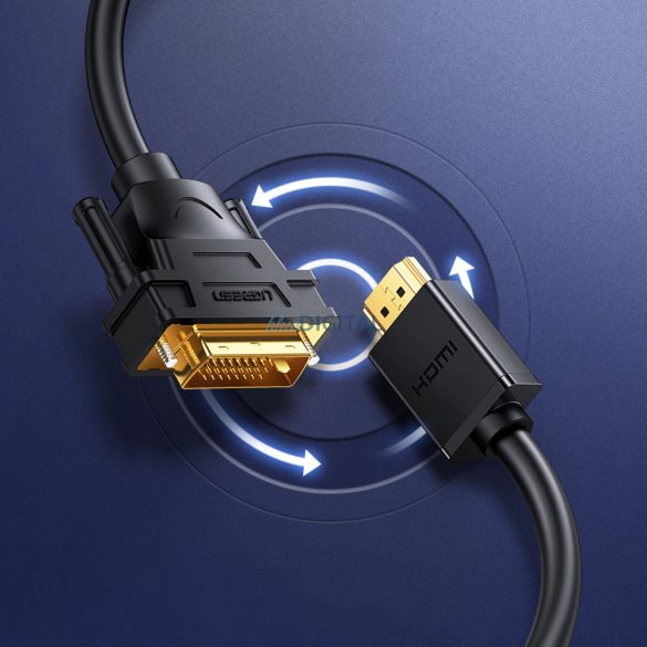 Ugreen kábel HDMI - DVI kábel 2m fekete (HD106)