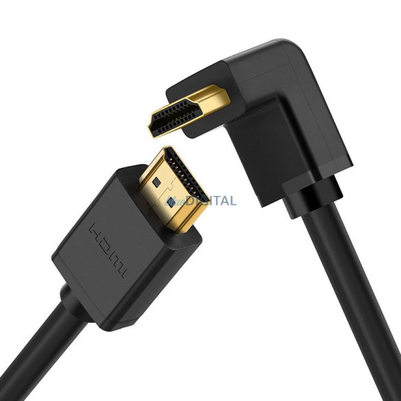 Ugreen ferde kábel 90° HDMI 4K x 2K 2m fekete (HD103)