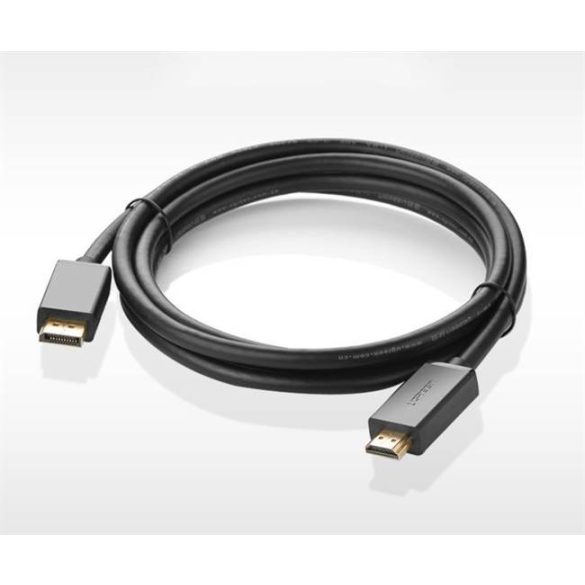 UGREEN DP apa HDMI Apa kábel 2m (fekete)