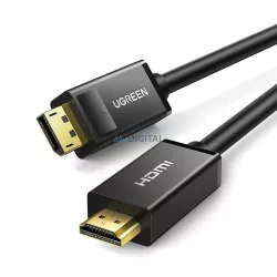   DisplayPort - HDMI kábel Ugreen DP101 4K 3m - fekete - fekete