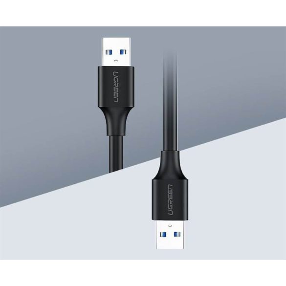 Ugreen US128 USB 2.0 A Apa Apa Cable0.25M Fekete
