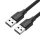 Ugreen US128 USB 2.0 A Apa Apa Cable0.5M Fekete