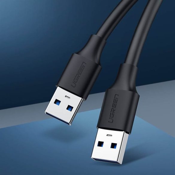 Ugreen US128 USB 2.0 A Apa Apa Cable1M Fekete