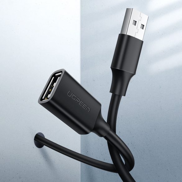 Ugreen hosszabbító USB 2,0 adapter 0,5 m fekete (US103)