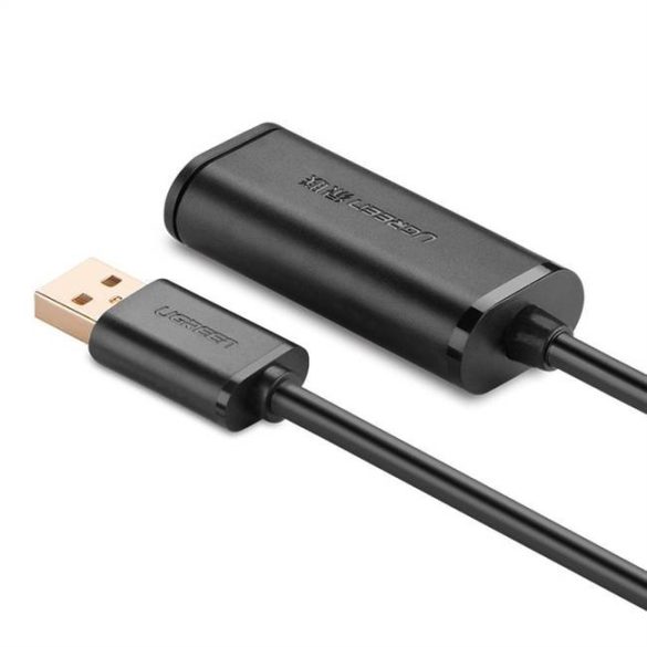 UGREEN USB 2.0 Active hosszabbító kábel 10m lapkakészlet (fekete)