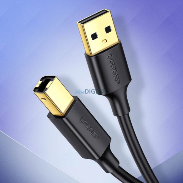 Ugreen nyomtatókábel USB-A - USB-B 480Mb/s 5m fekete (US135)