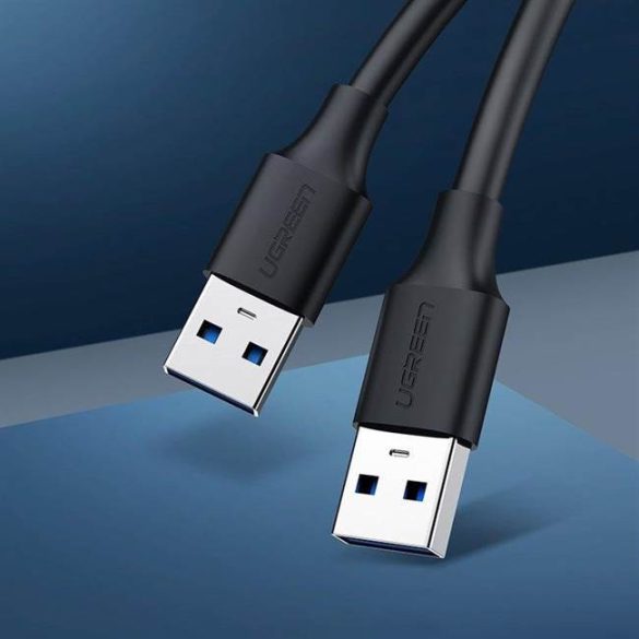 Ugreen USB 3.0 (apa) - USB 3.0 (apa) kábel 2m szürke (10371)