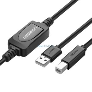 Ugreen US122 Nyomtatókábel USB-B USB-A 2.0 10m - fekete