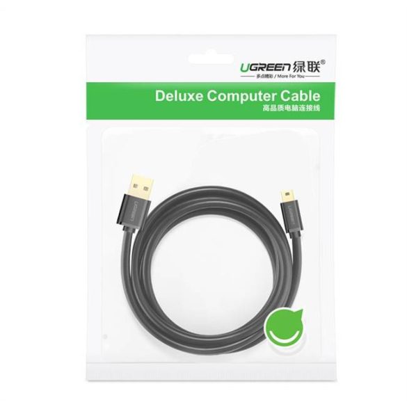 UGREEN USB 2.0 apa Mini 5 Pin Apa Cable 1.5m (fekete)