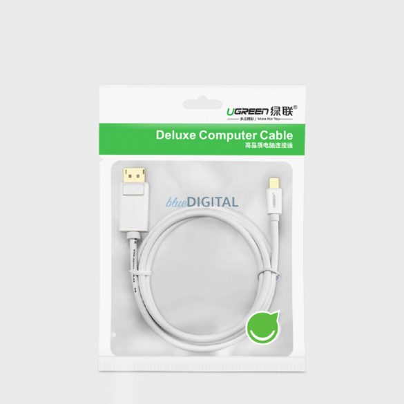 Ugreen Mini DisplayPort - DisplayPort kábel 1.5m fekete (MD105)