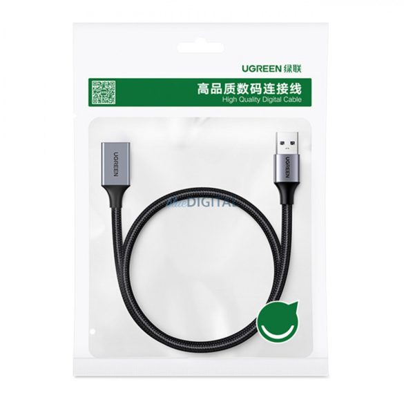 Ugreen hosszabbító kábel adapter USB (férfi) - USB (női) 3.0 5Gb/s 0.5m szürke (US115)