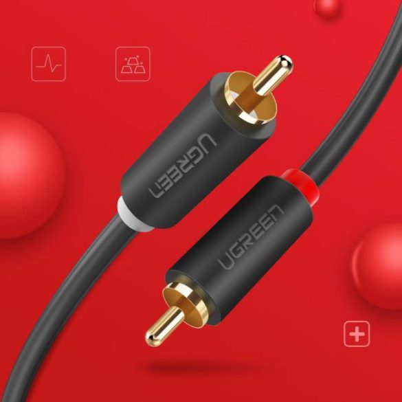 UGREEN 2RCA dugasz 2RCA apa sztereó audio-video cable5M