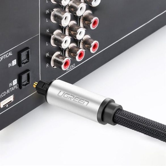 Ugreen AV108 Toslink/SPDIF audio optikai kábel 3m - szürke
