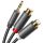Ugreen audio adapter jack 3,5 mm-es apa és 2xRCA női kábel 0,25m szürke (AV109) Ugreen audio adapter jack 3,5 mm-es apa és 2xRCA női kábel 0,25m szürke (AV109)